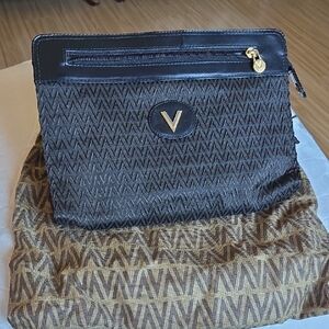 Mario Valentino Brown and Black Clutch